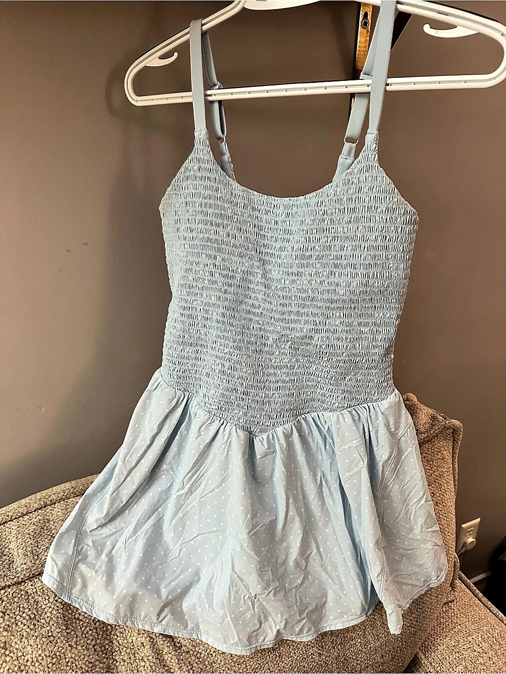JoyLab Women’s Blue Polka Dot One Piece Size Small